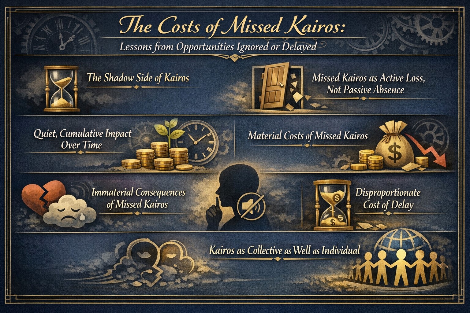 The costs of missed kairos: lessons from opportunities ignored or delayed