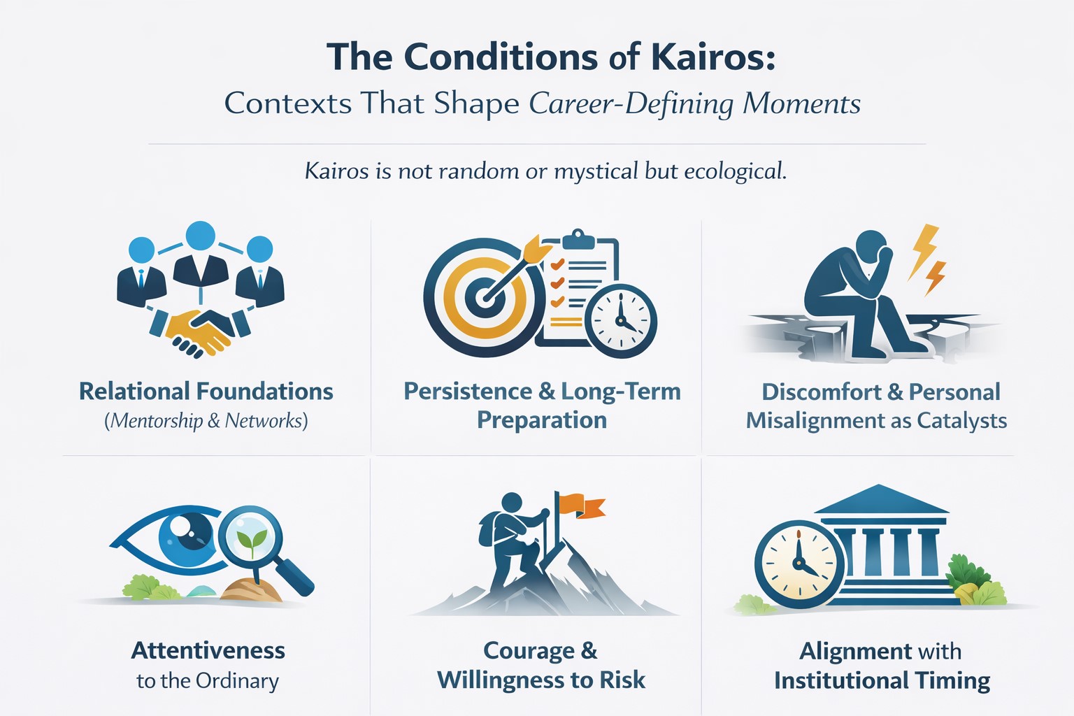 The conditions of kairos: contexts that shape career-defining moments